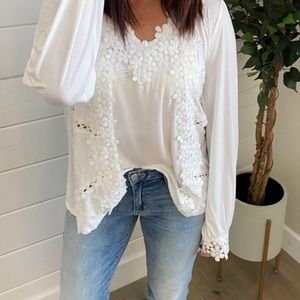 Pol Long Sleeve Floral Blouse